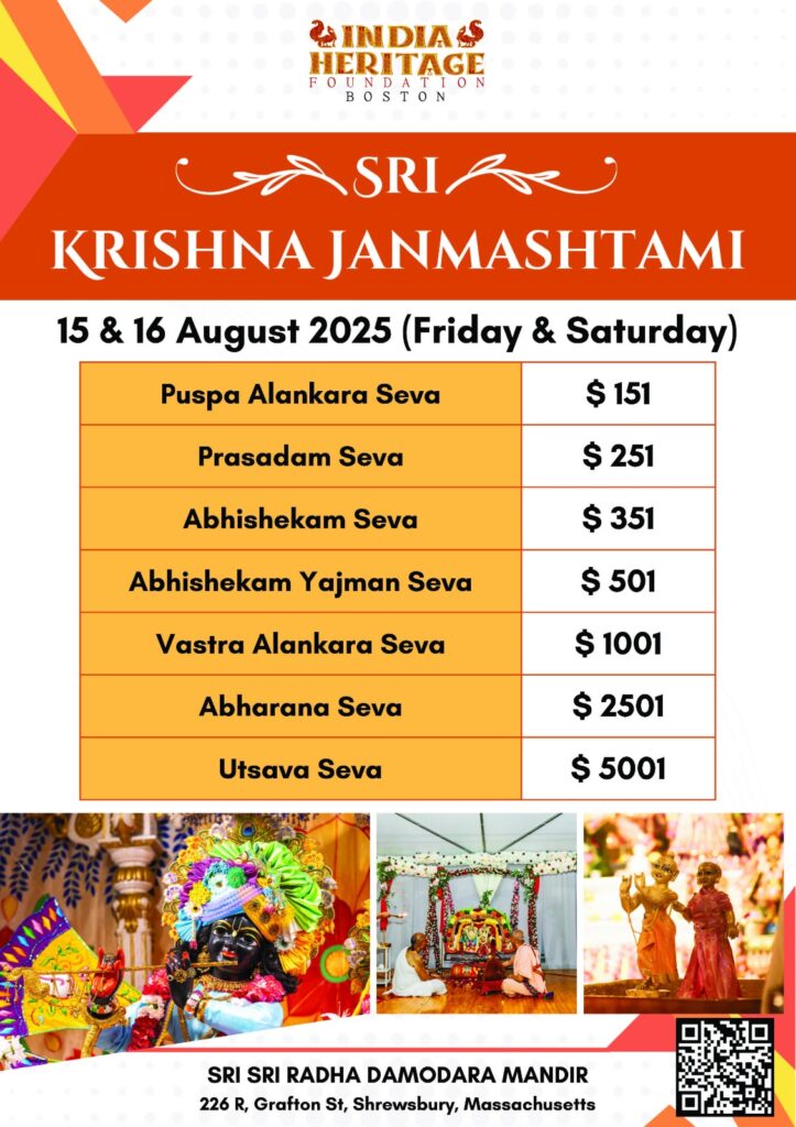 Janmashtami donation tiers