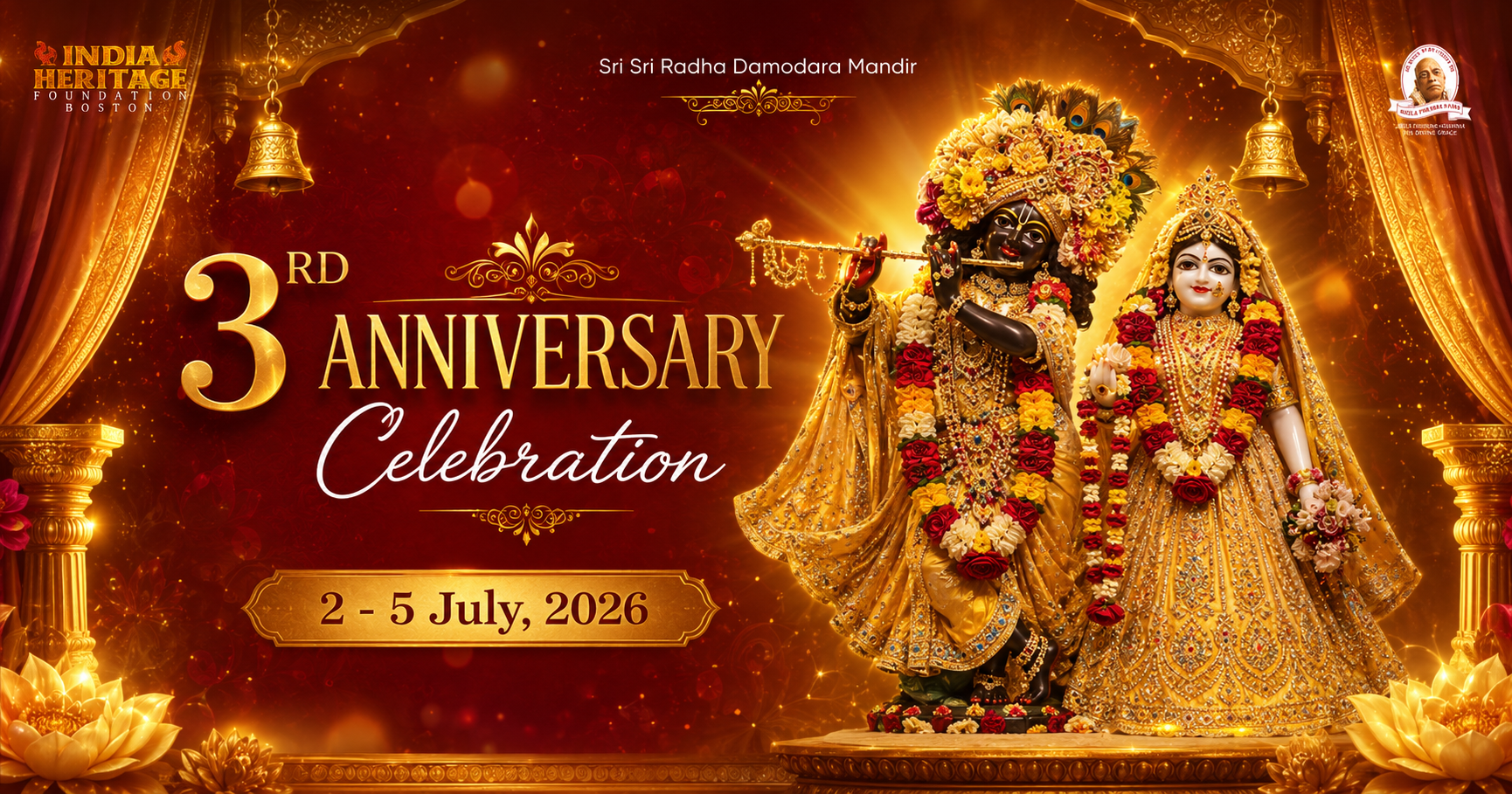 3rd Anniversary — Sri Sri Radha Damodara Mandir